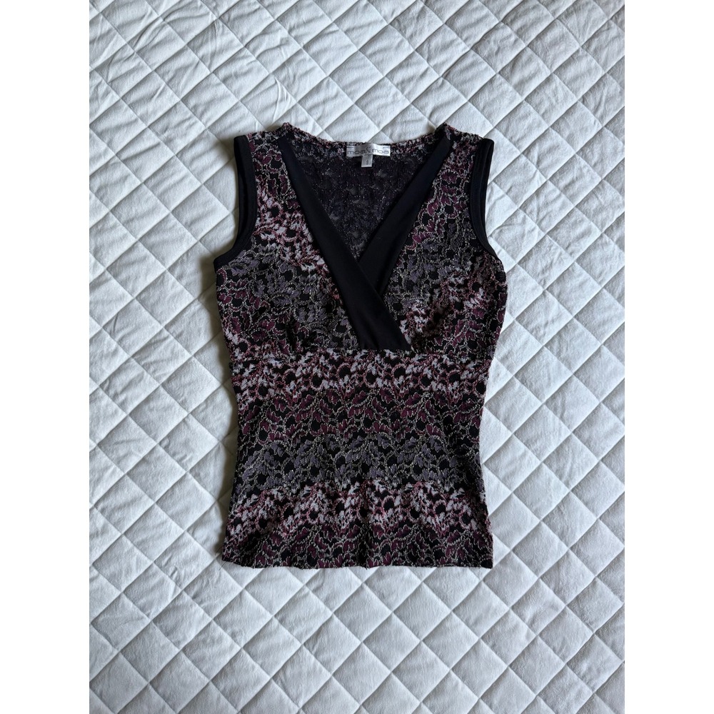 VTG Y2K Moa Moa Lace Fairy Top Sz S Coquette Cute‎ Pink Going Out Rare 90s